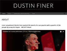 Tablet Screenshot of dustinfiner.com